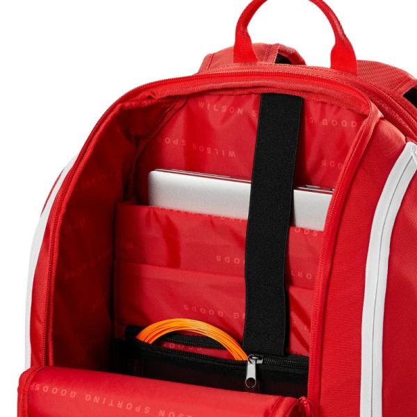 کوله پشتی تنیس ویلسون Wilson super tour red 2025 backpack - Image 5