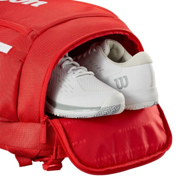 کوله پشتی تنیس ویلسون Wilson super tour red 2025 backpack - Image 4