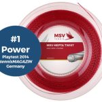MSV Hepta Twist String 200m 1.25mm red
