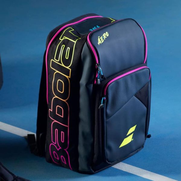 کوله تنیس بابولات مدل Babolat  Backpack Pure Aero Rafa 373 blue yellow pink - Image 2