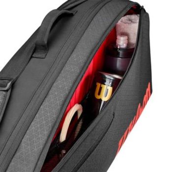 ساک تنیس ویلسون مدل Clash V3 3PK Racquet Bag Black - Image 4